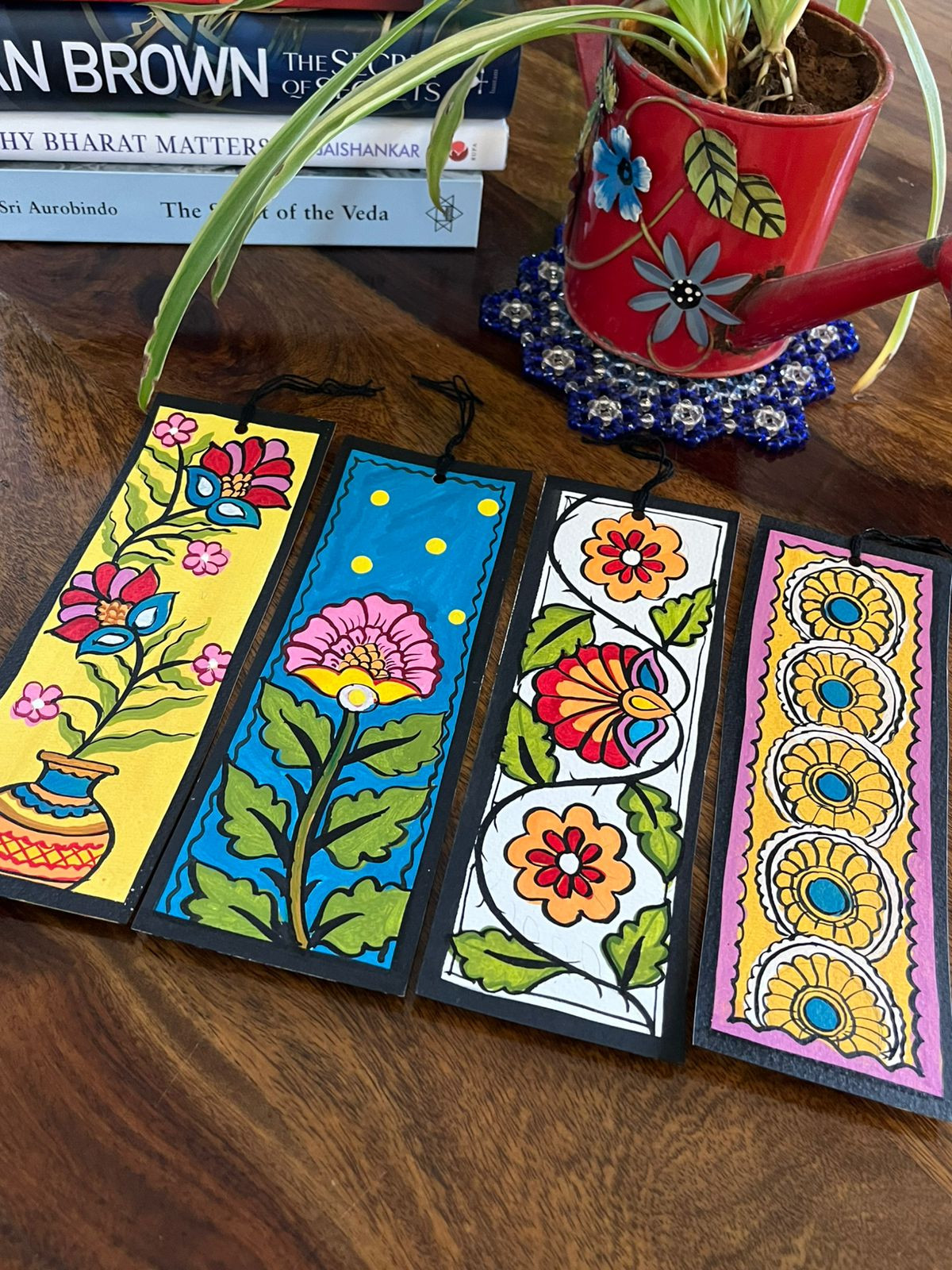 Bookmarks - Kalamkari Handpainted - Set of 4