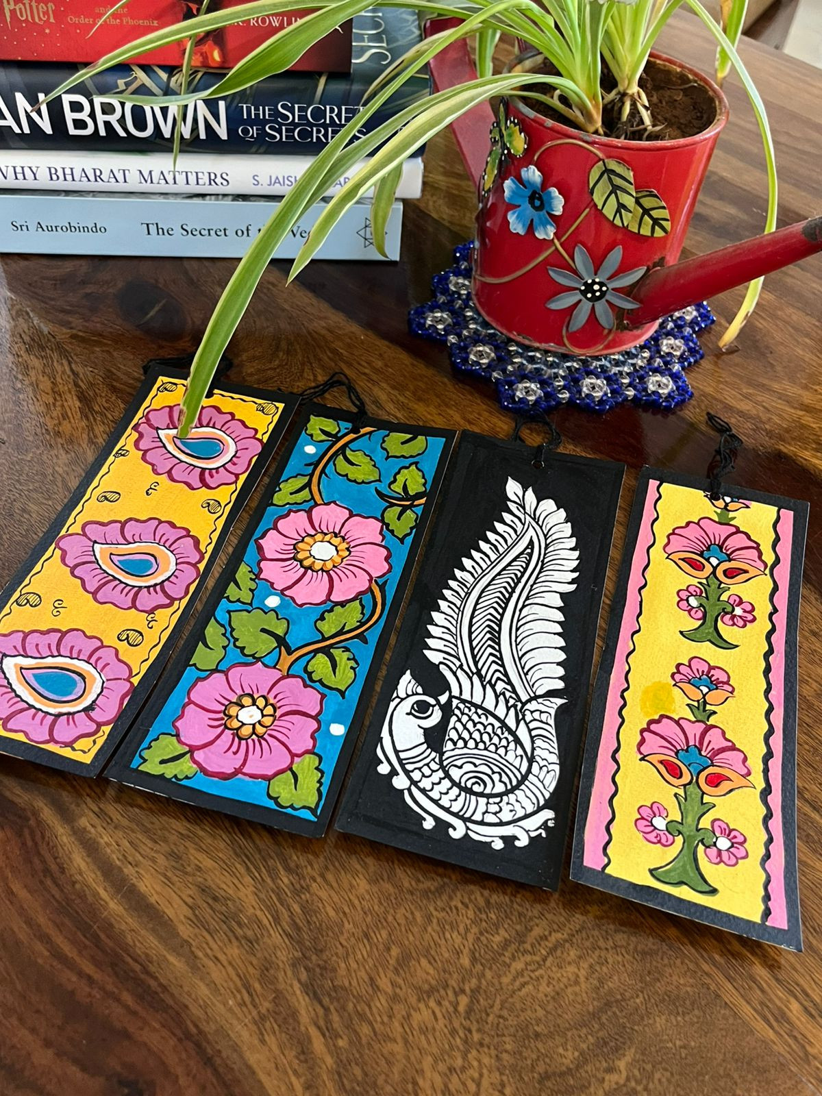 Bookmarks - Kalamkari Handpainted - Set of 4