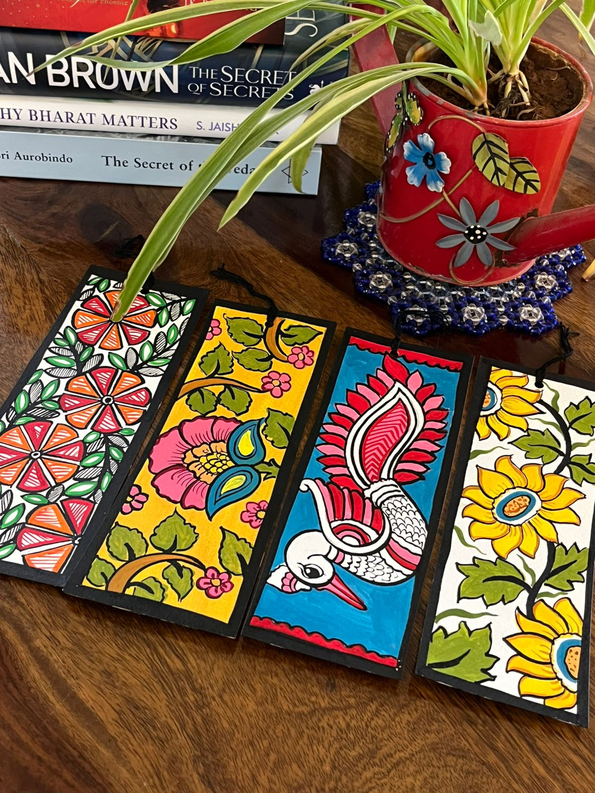 Bookmarks - Kalamkari Handpainted - Set of 4