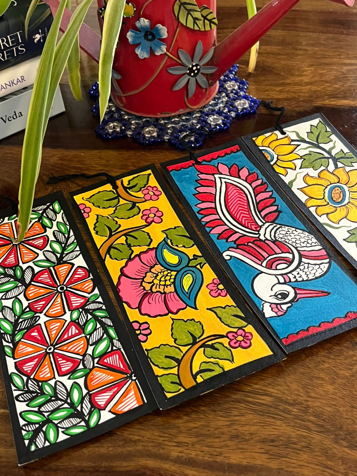 Bookmarks - Kalamkari Handpainted - Set of 4