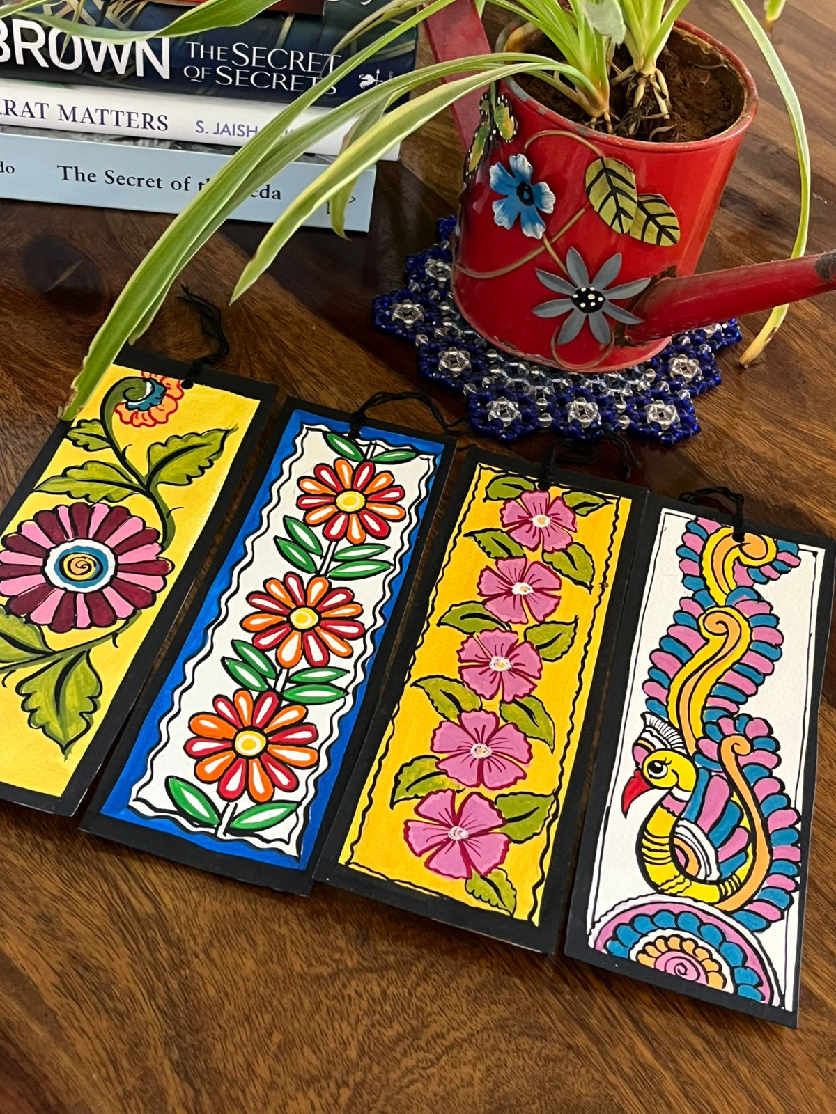 Bookmarks - Kalamkari Handpainted - Set of 4