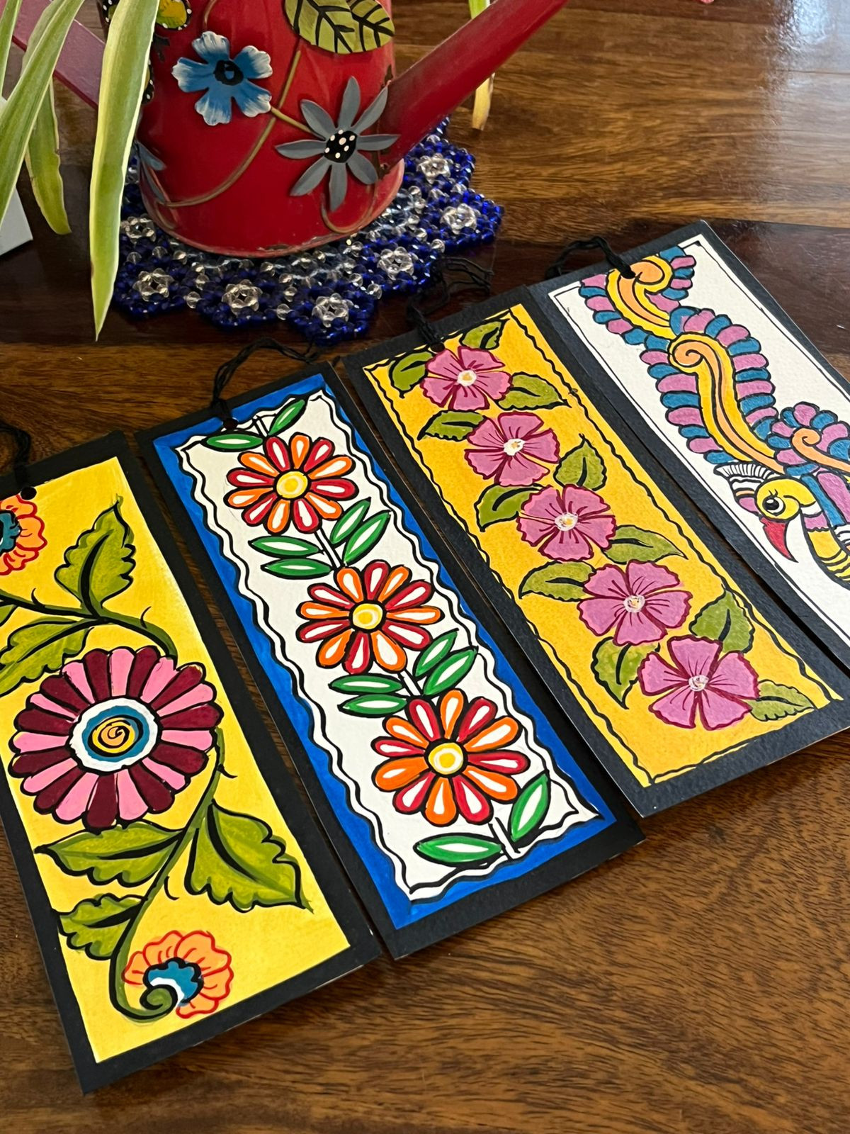 Bookmarks - Kalamkari Handpainted - Set of 4