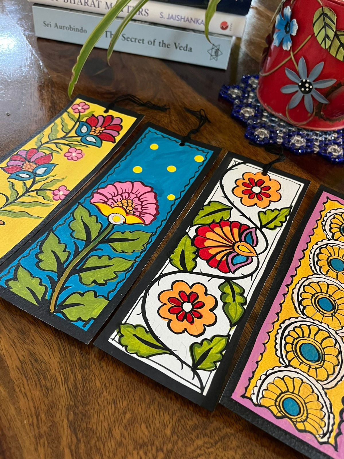 Bookmarks - Kalamkari Handpainted - Set of 4