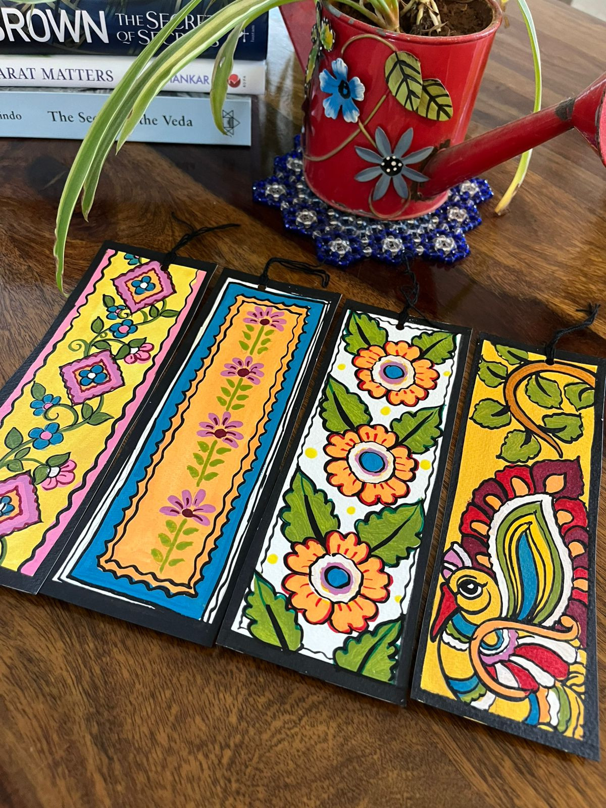 Bookmarks - Kalamkari Handpainted - Set of 4