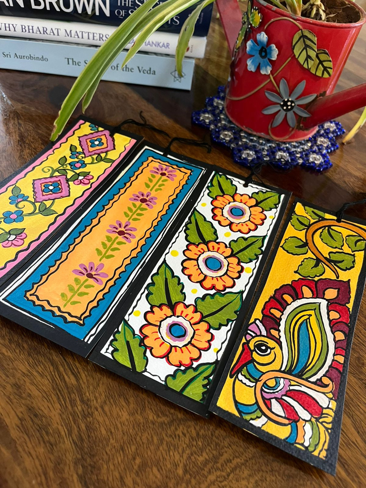 Bookmarks - Kalamkari Handpainted - Set of 4
