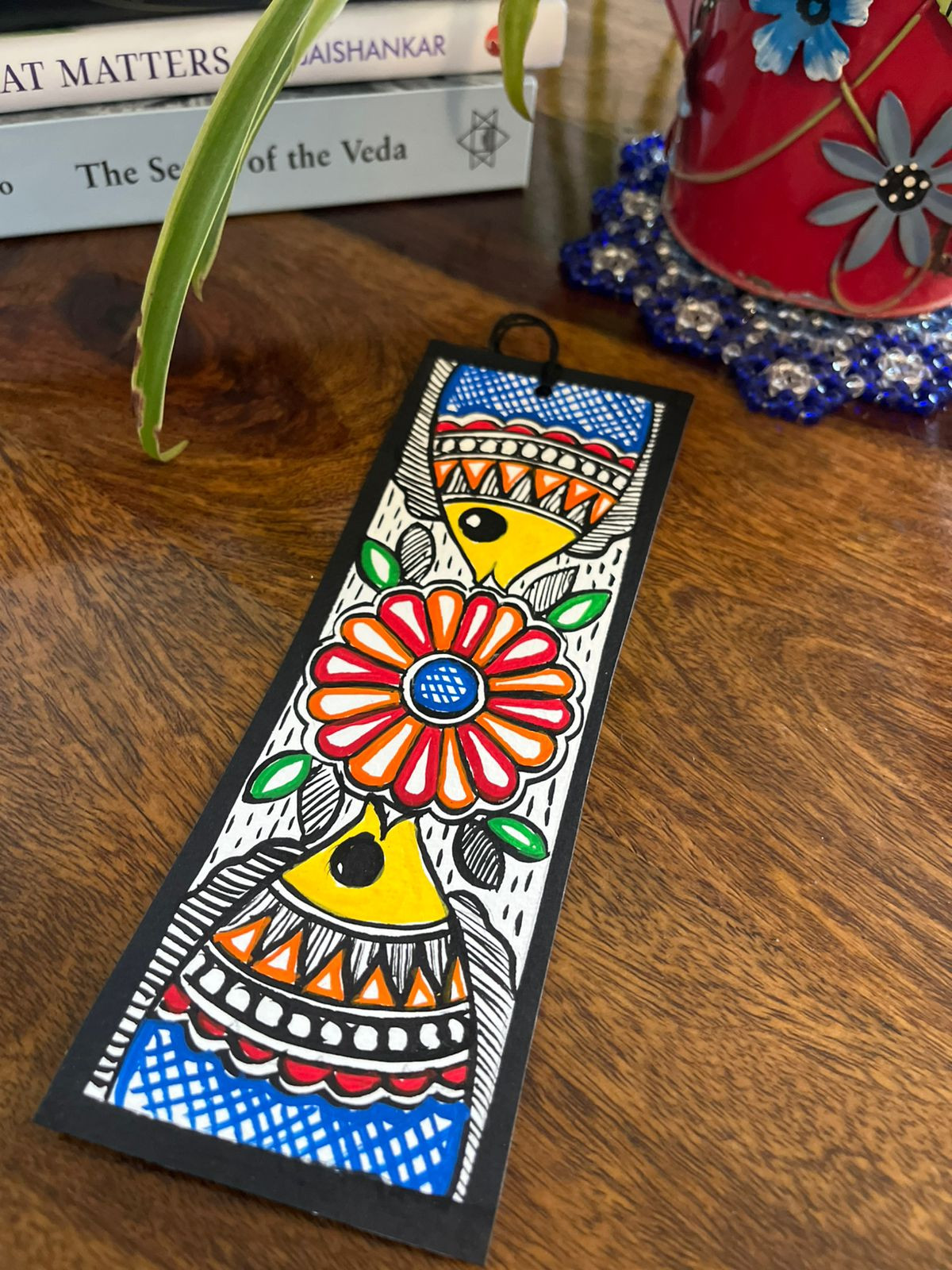 Bookmarks - Madhubani Handpainted - Set of 4