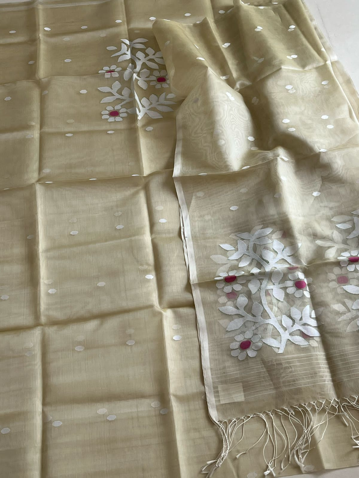 Handwoven Pure Silk Jamdani Kurta Dupatta Sets