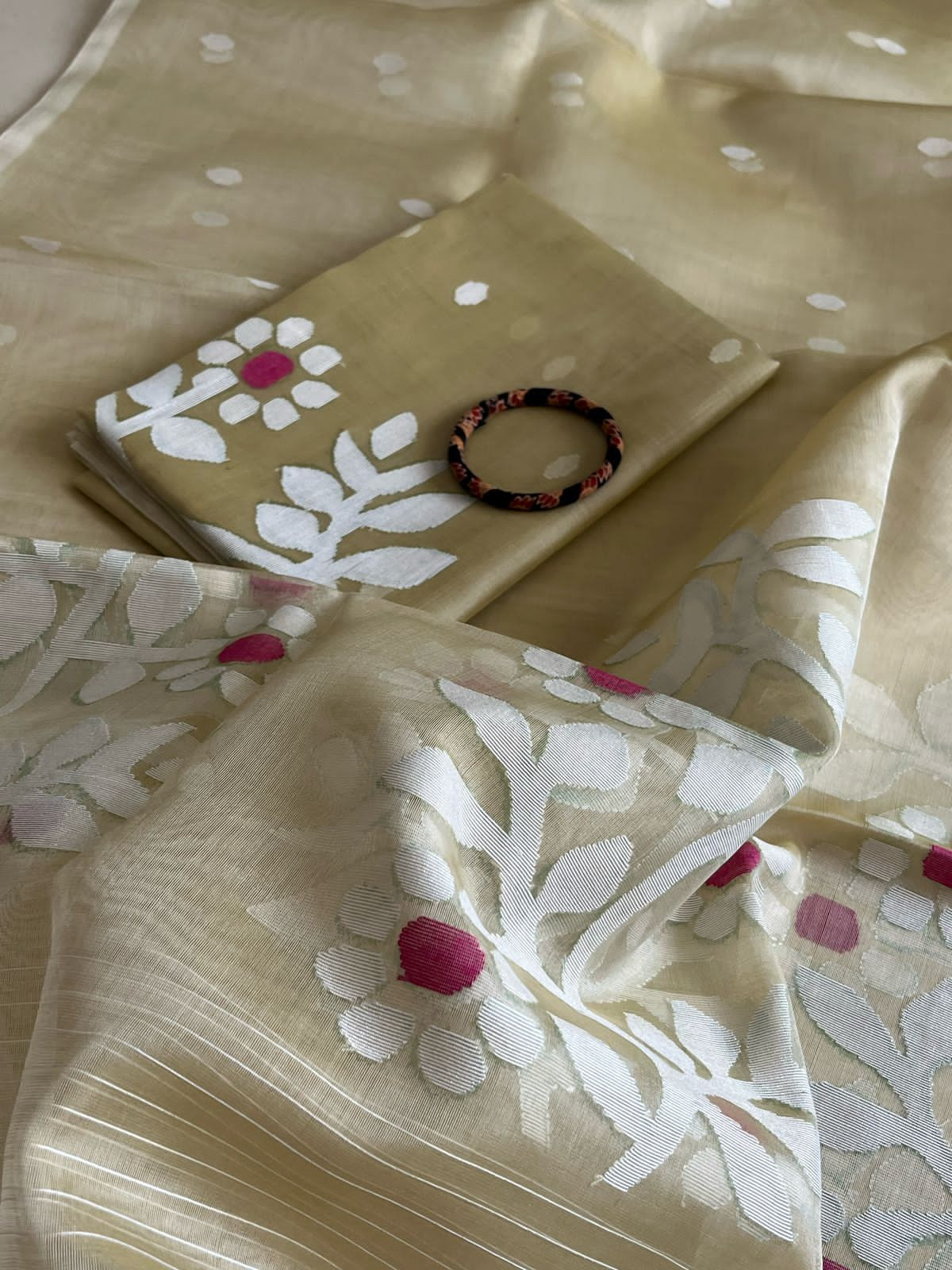 Handwoven Pure Silk Jamdani Kurta Dupatta Sets