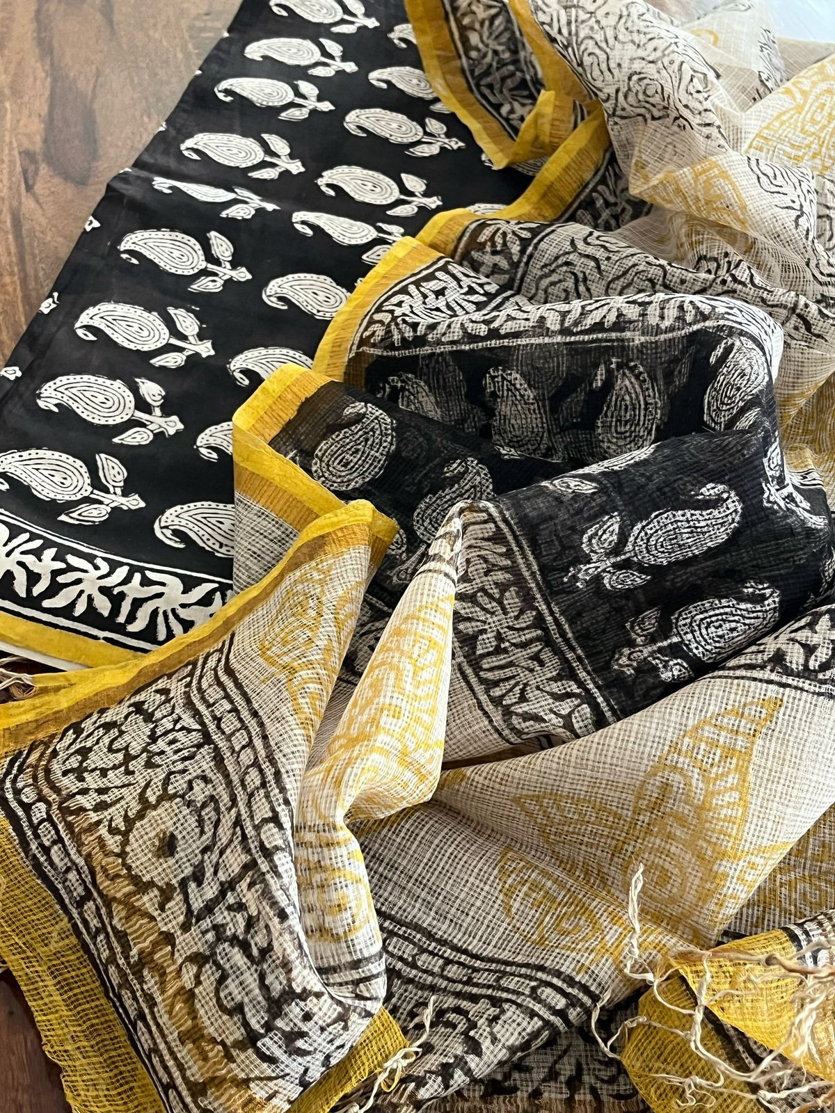 Pure cotton 3 piece Suits with kota Doria Dupatta