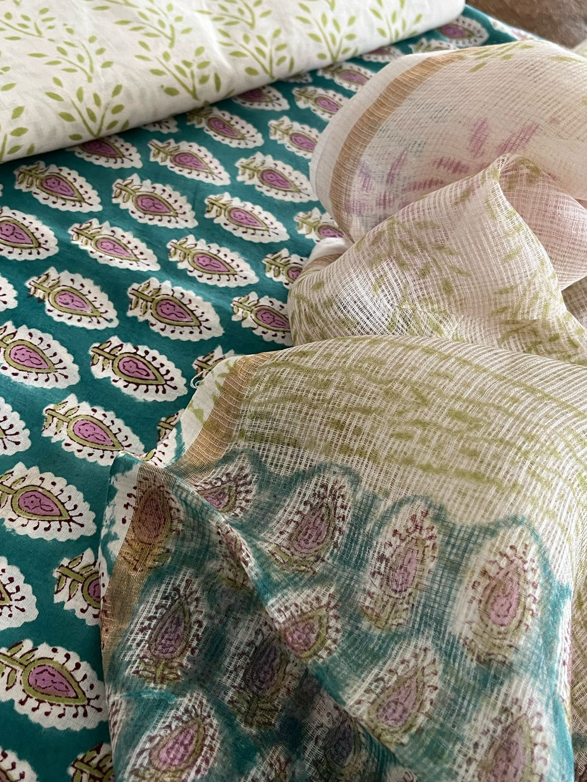 Pure cotton 3 piece Suits with kota Doria Dupatta