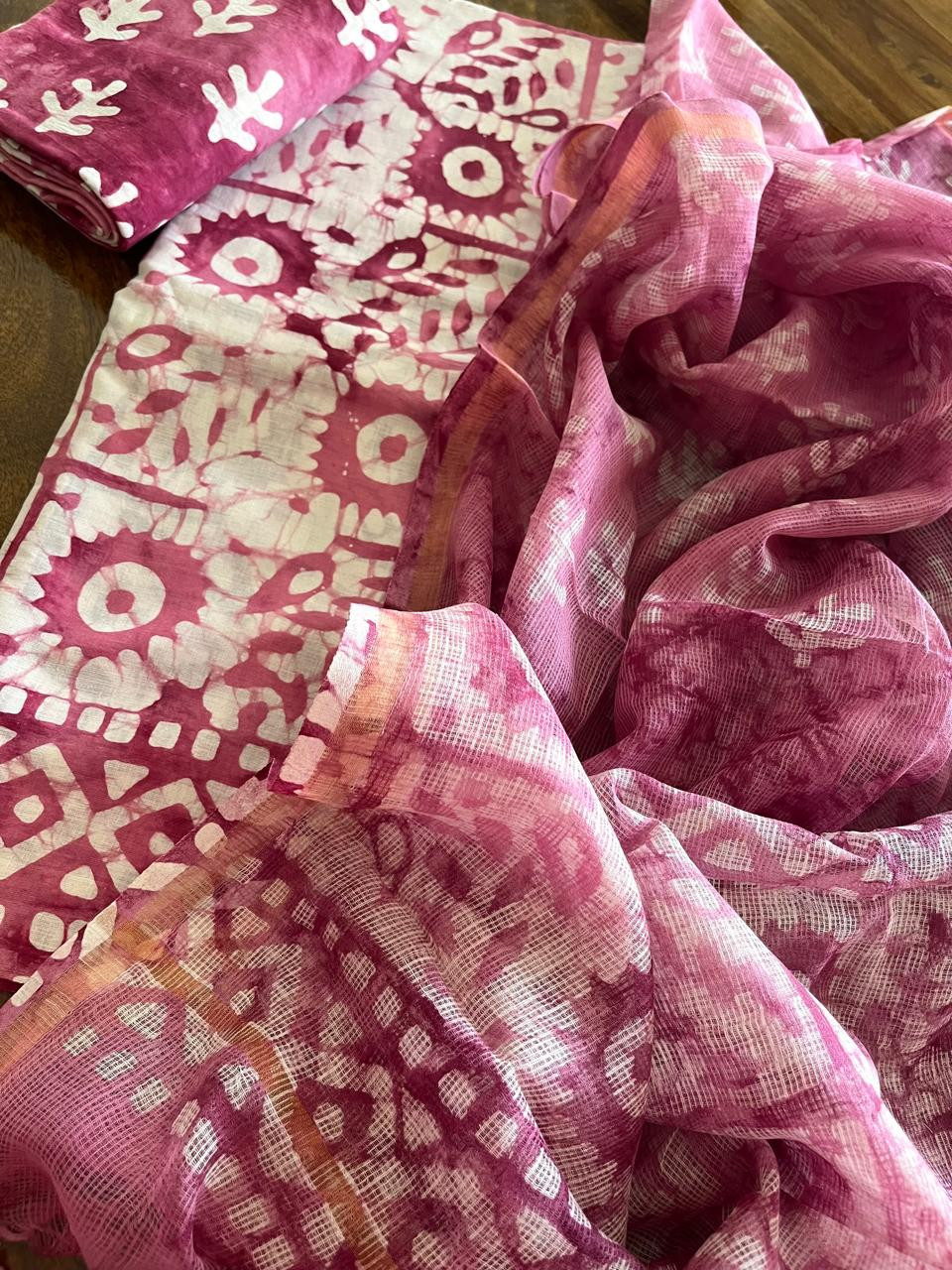 Pure cotton 3 piece Suits with kota Doria Dupatta