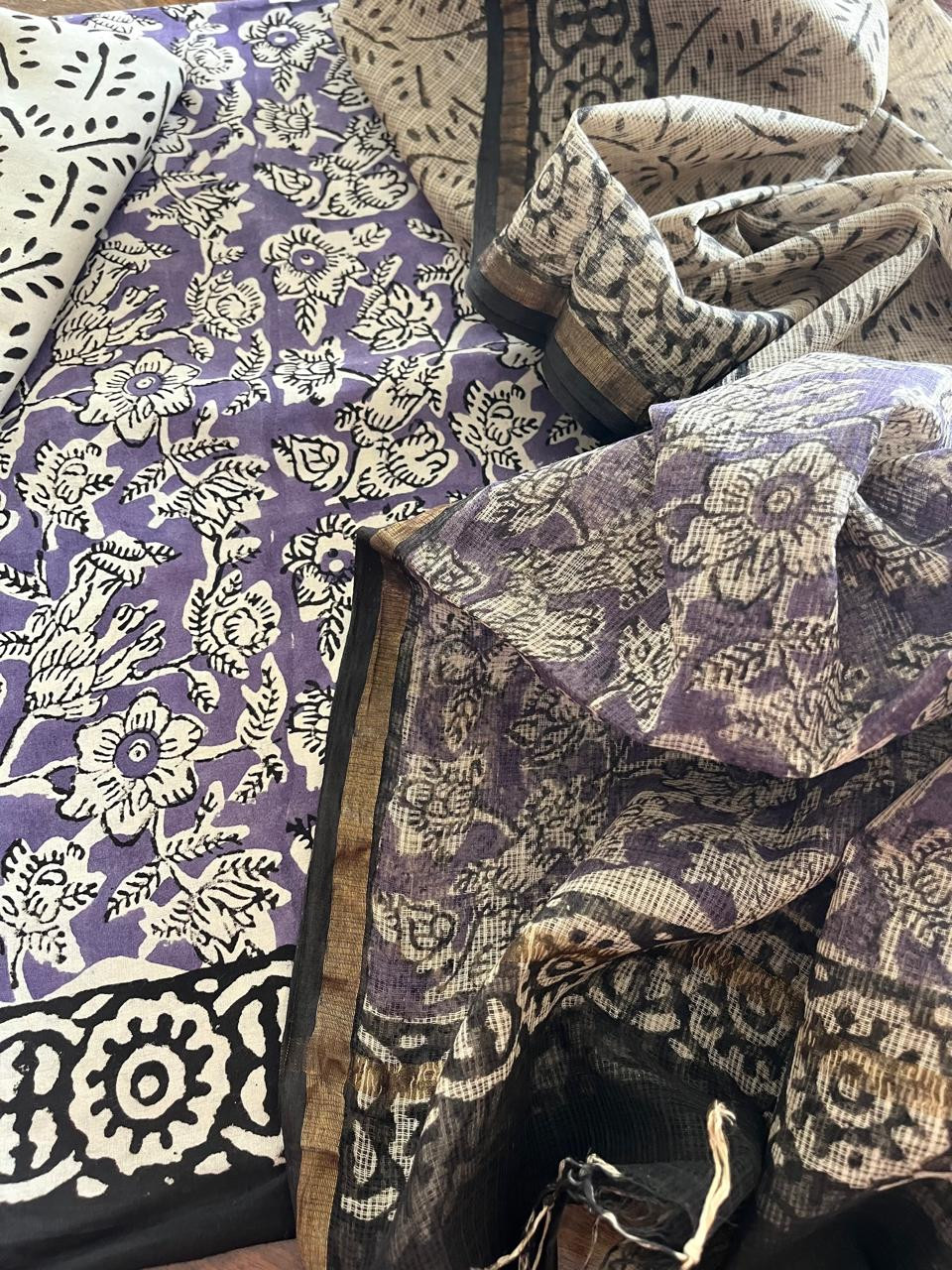 Pure cotton 3 piece Suits with kota Doria Dupatta