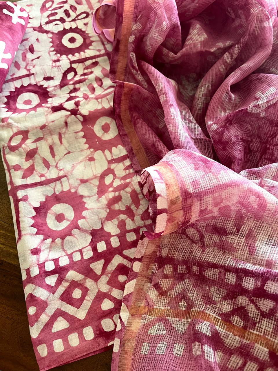 Pure cotton 3 piece Suits with kota Doria Dupatta