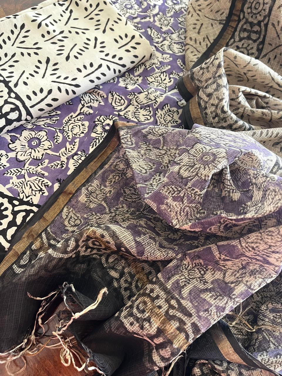 Pure cotton 3 piece Suits with kota Doria Dupatta