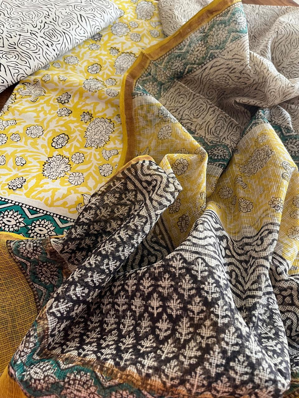 Pure cotton 3 piece Suits with kota Doria Dupatta