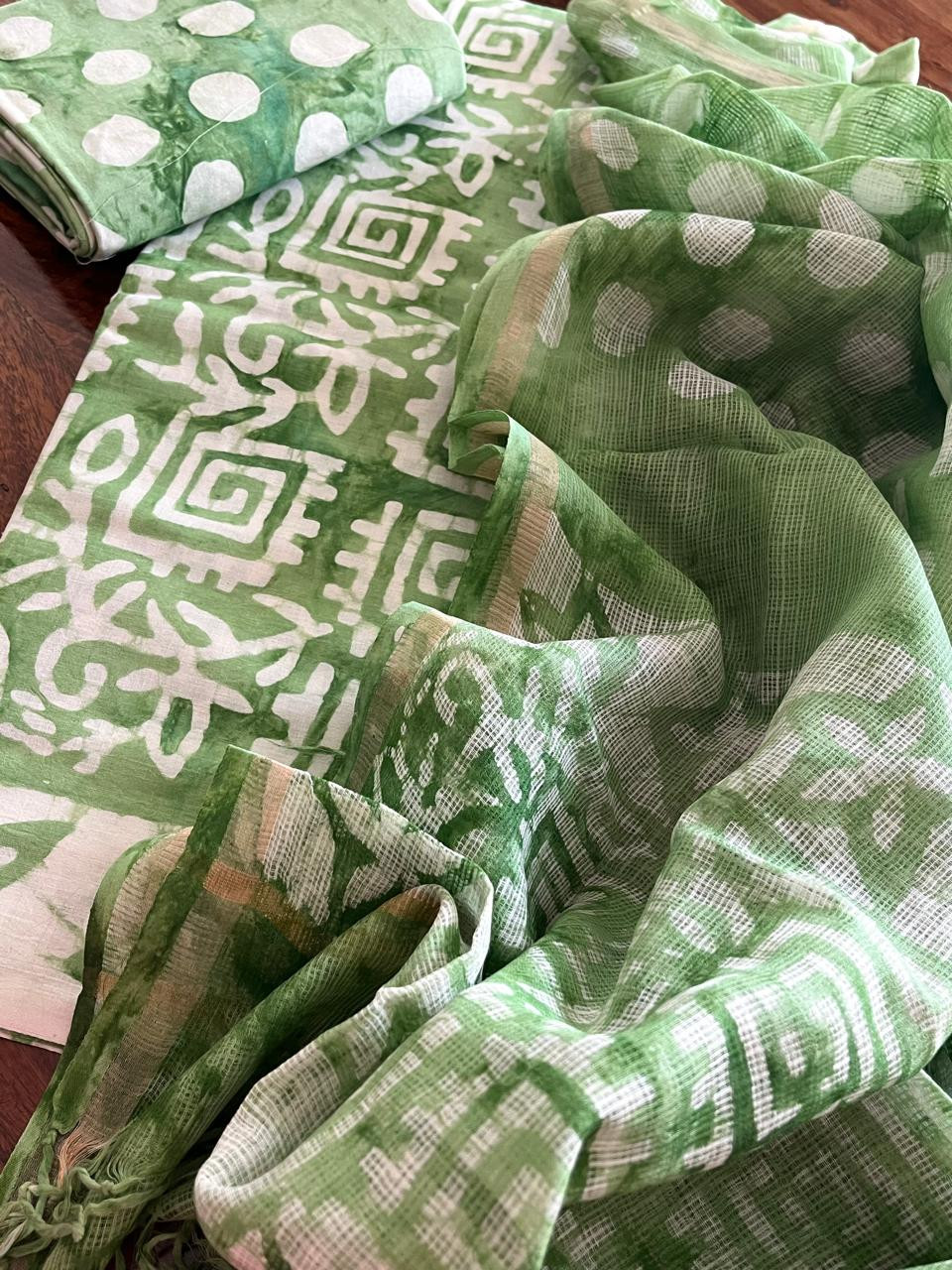 Pure cotton 3 piece Suits with Kota Doria Dupatta