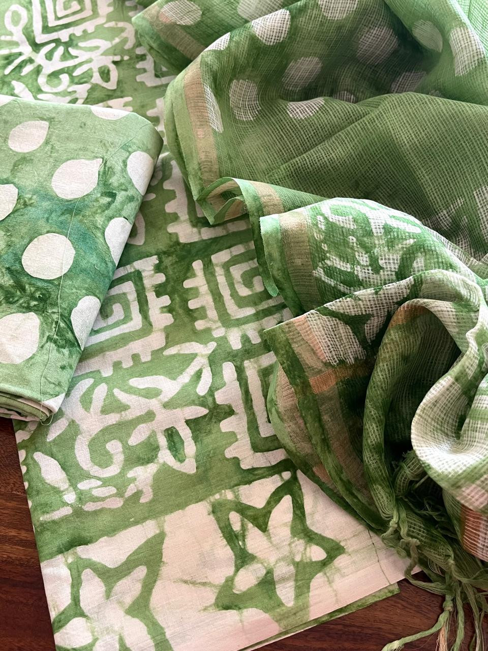 Pure cotton 3 piece Suits with Kota Doria Dupatta