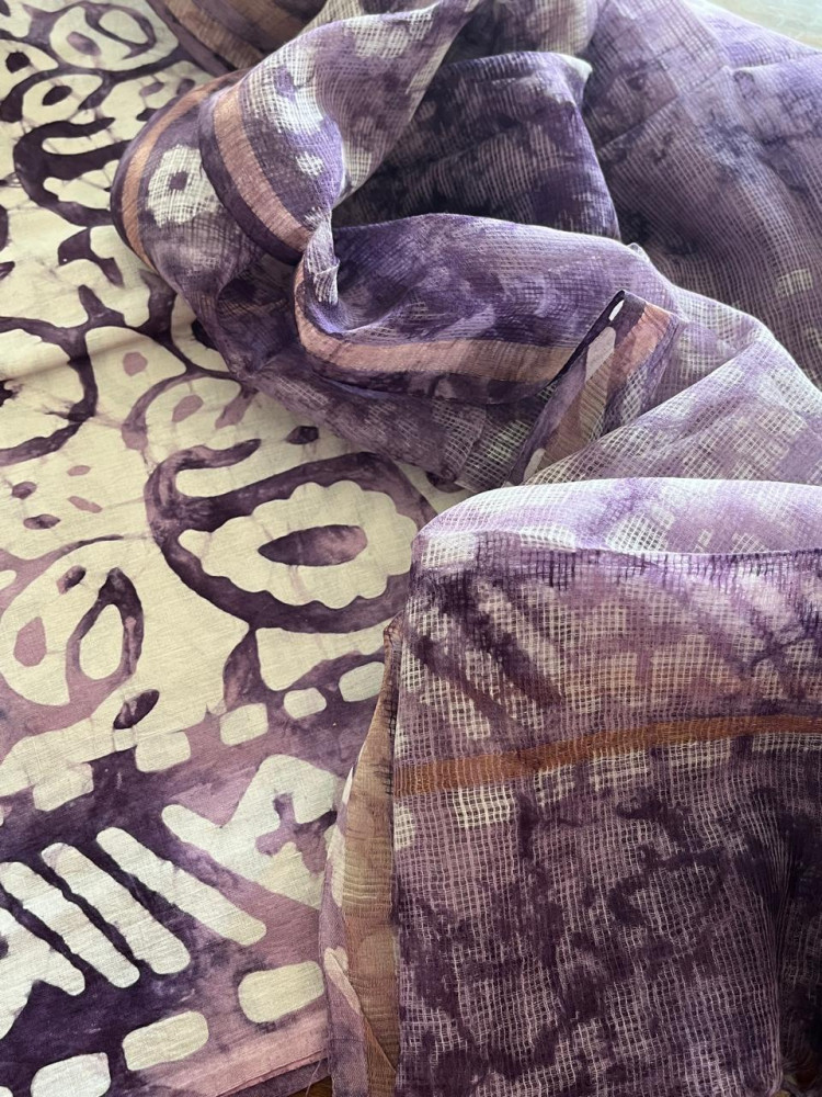 Image of Pure cotton 3 piece Suits with kota Doria Dupatta