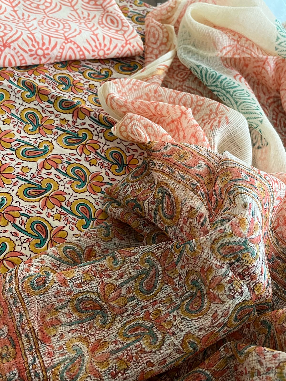 Pure cotton 3 piece Suits with kota Doria Dupatta