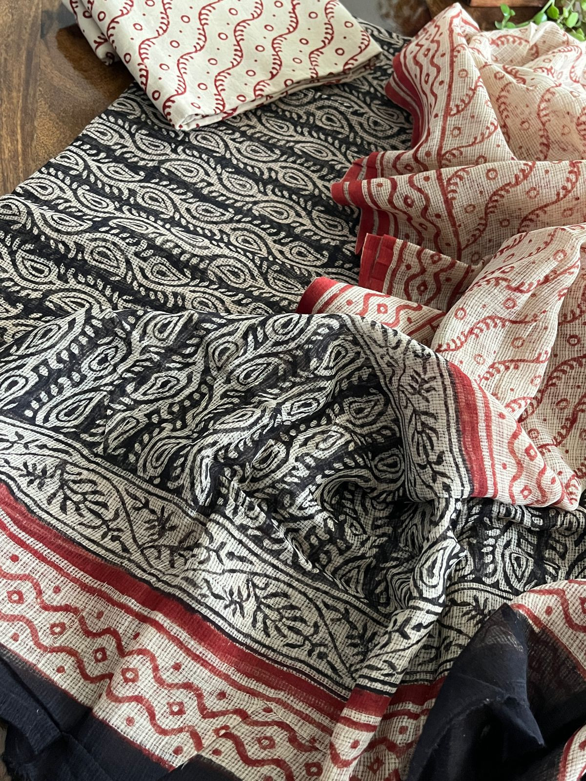 Pure Kota Cotton Handblock printed Suits