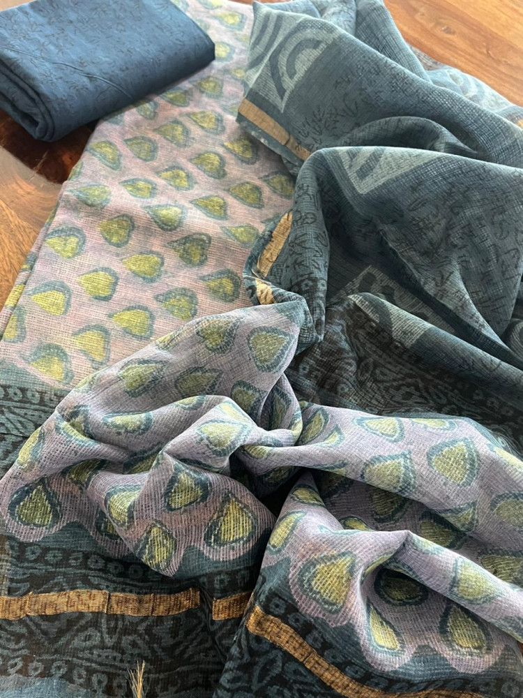 Image of Pure Kota Cotton Handblock printed Suits