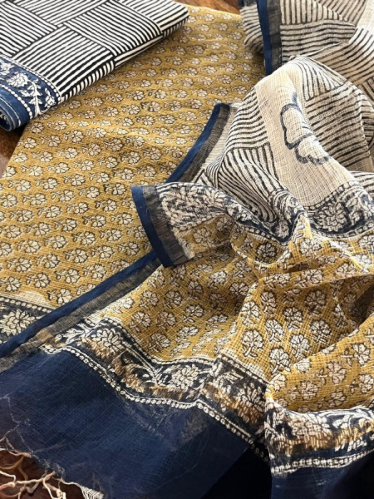 Image of Pure Kota Cotton Handblock printed Suits