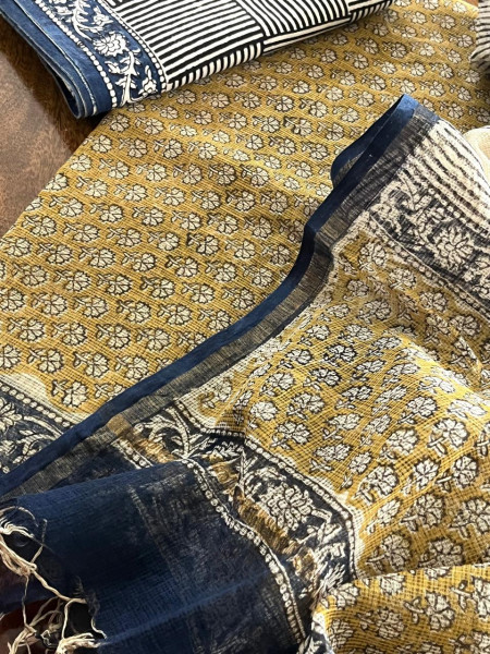 Pure Kota Cotton Handblock printed Suits