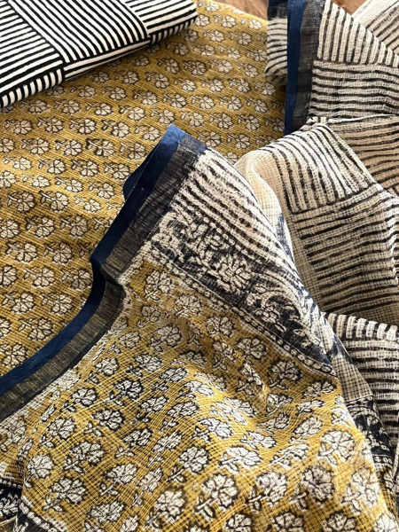 Pure Kota Cotton Handblock printed Suits
