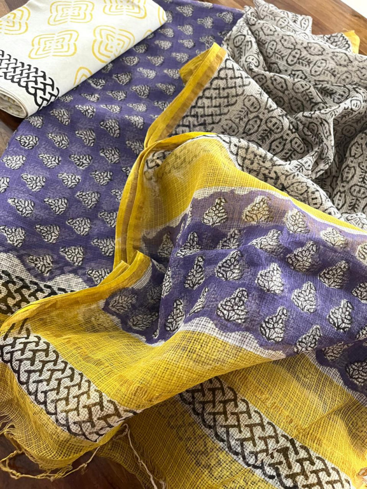 Image of Pure Kota Cotton Handblock printed Suits