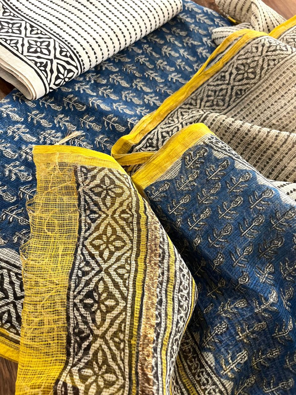 Pure Kota Cotton Handblock printed Suits