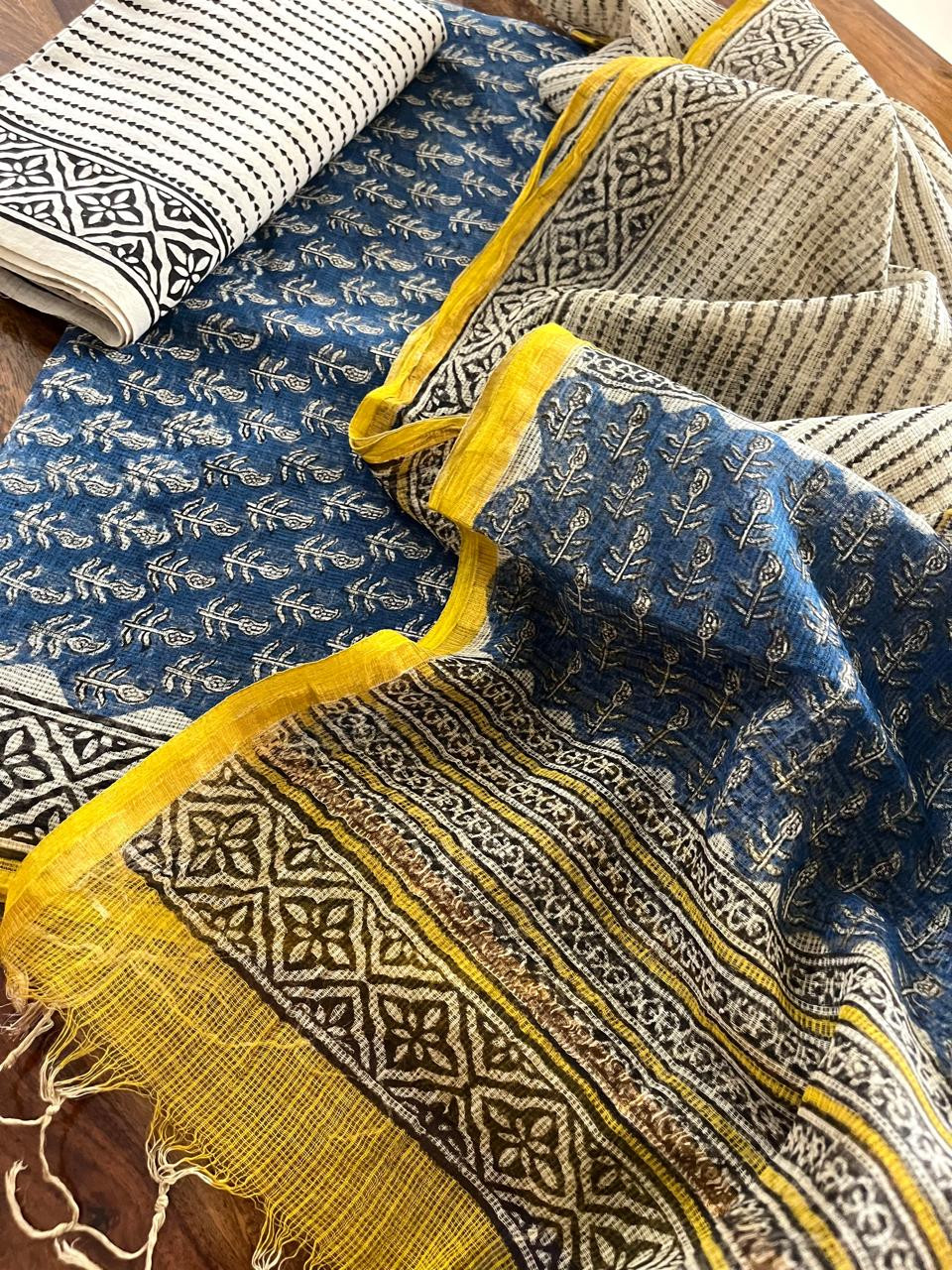 Pure Kota Cotton Handblock printed Suits