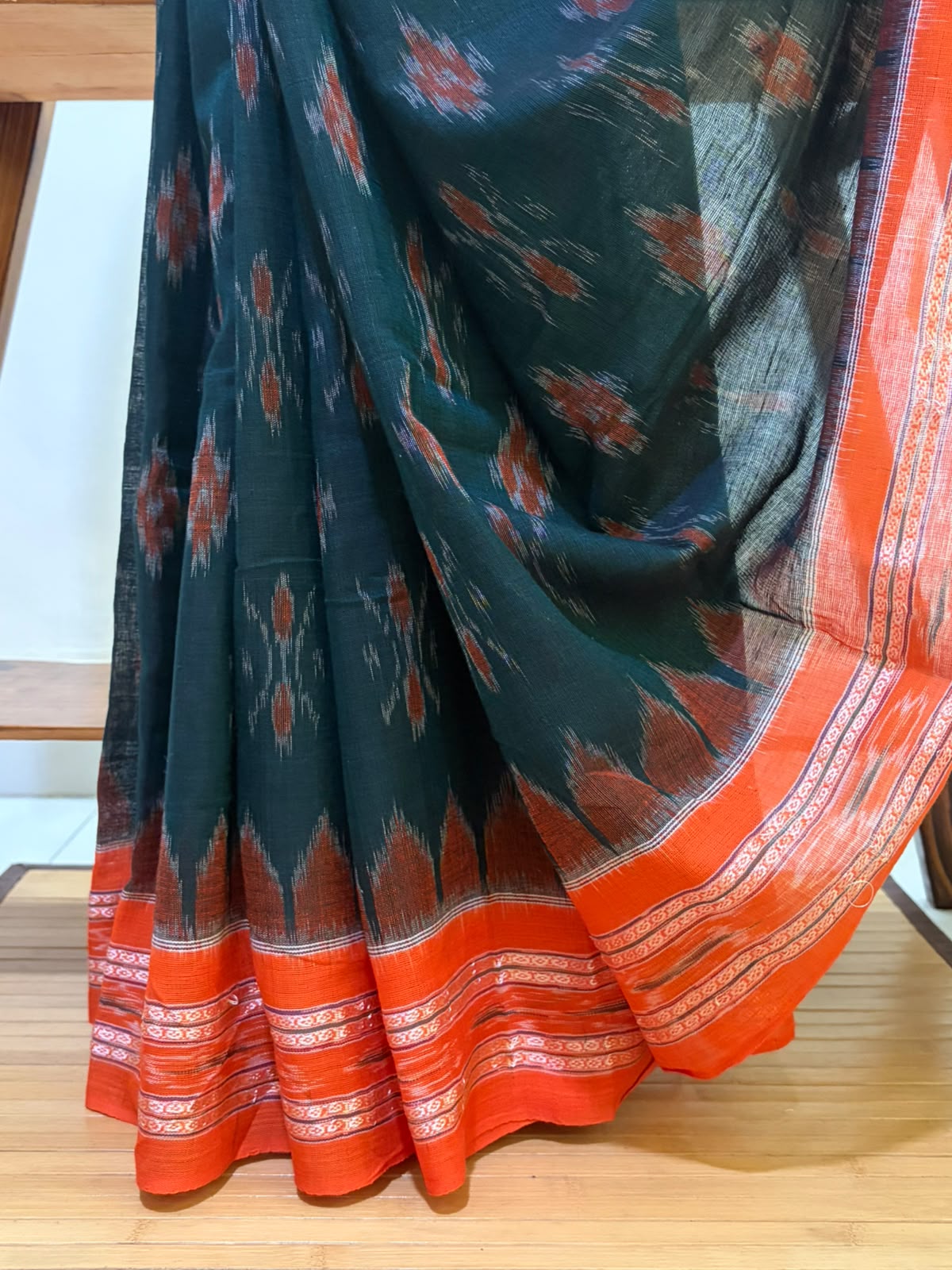 Sambhalpuri Multicolour Pure Cotton Handwoven Saree