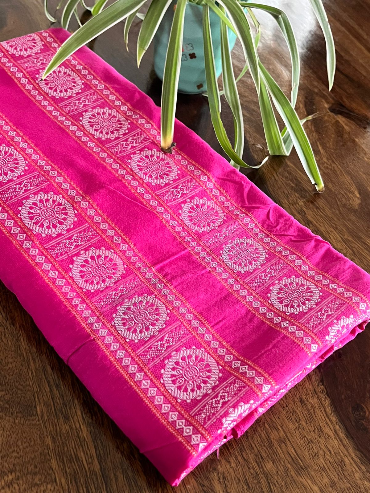 Pure cotton Handwoven Sambhalpuri Kurta - Pink