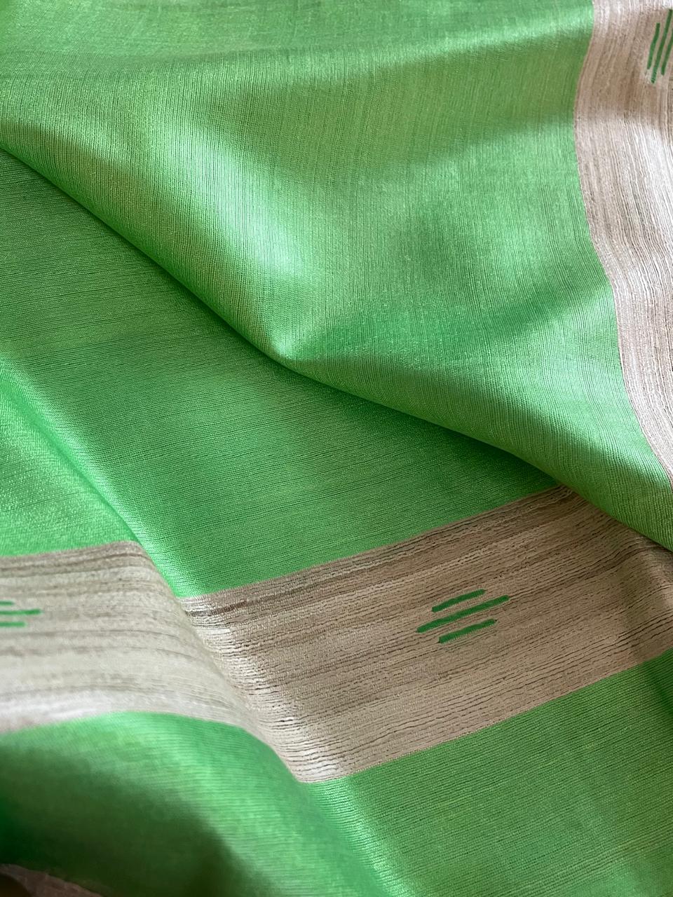 Pure Tussar Geecha Silk Handwoven Suits