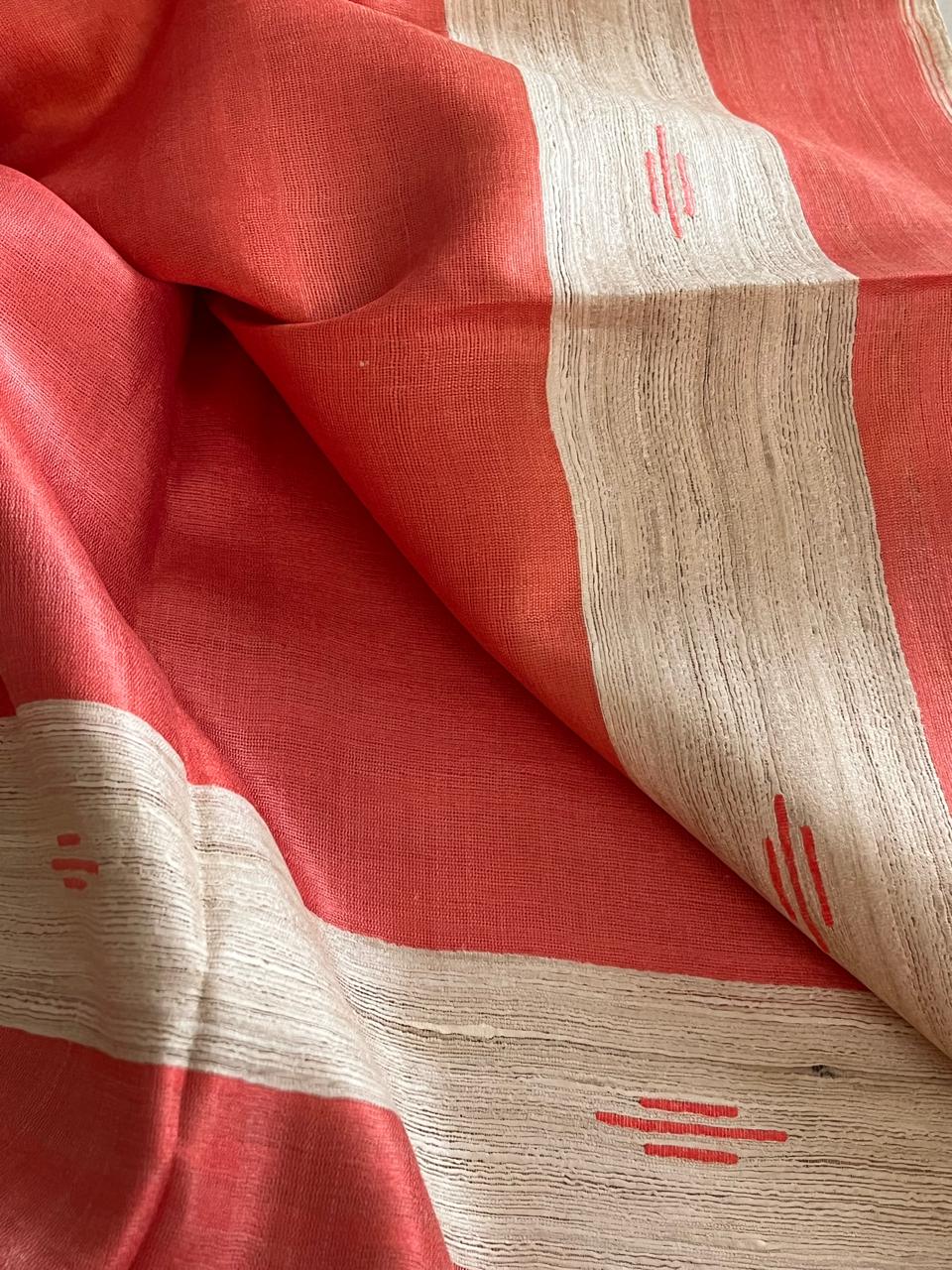 Pure Tussar Geecha Silk Handwoven Suits