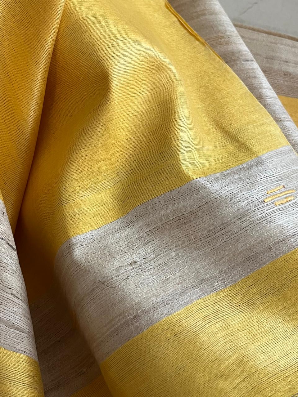 Pure Tussar Geecha Silk Handwoven Suits