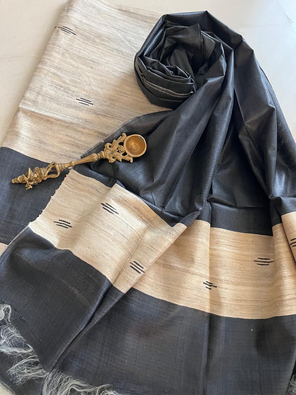 Pure Tussar Geecha Silk Handwoven Suits