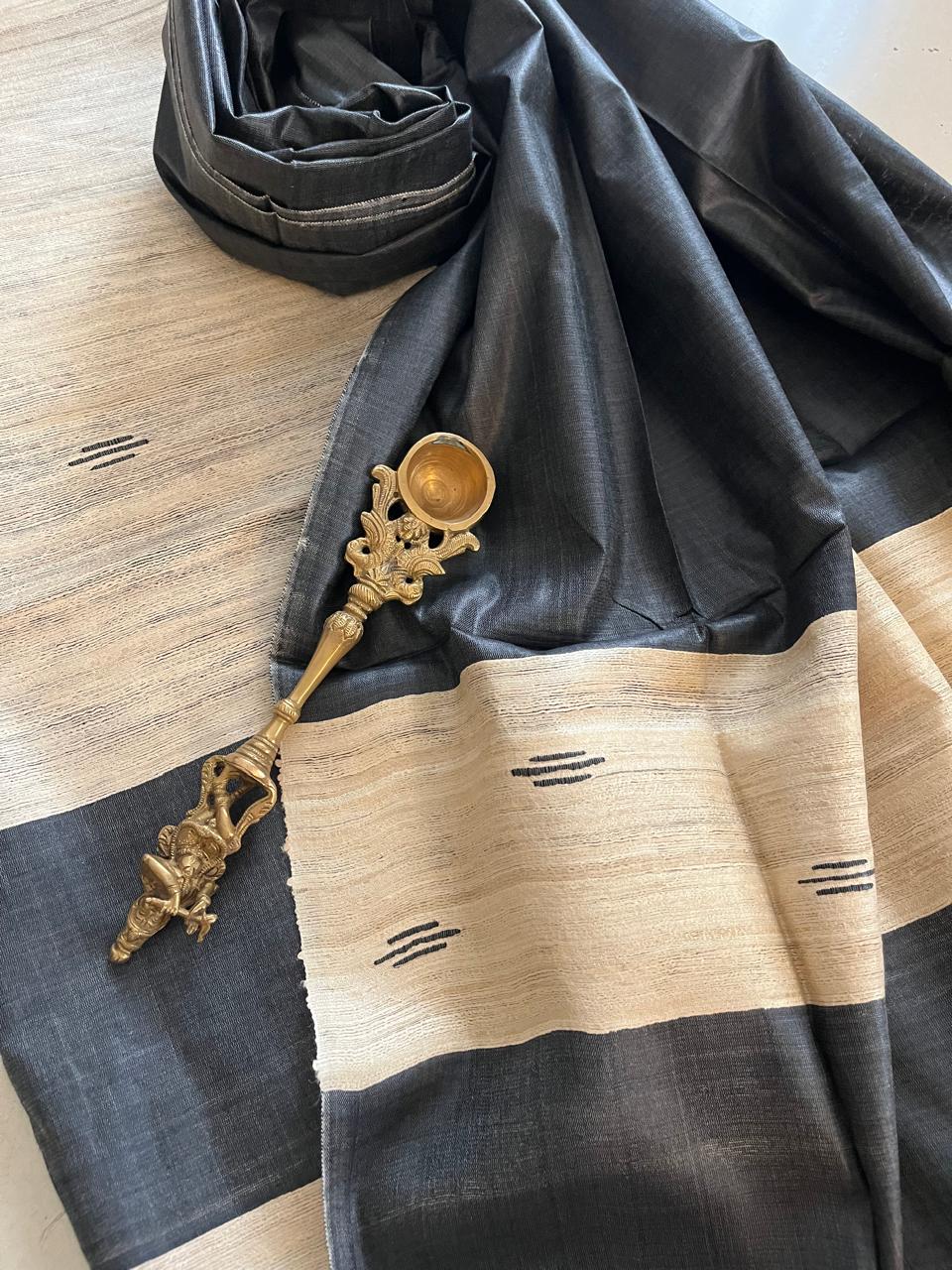Pure Tussar Geecha Silk Handwoven Suits