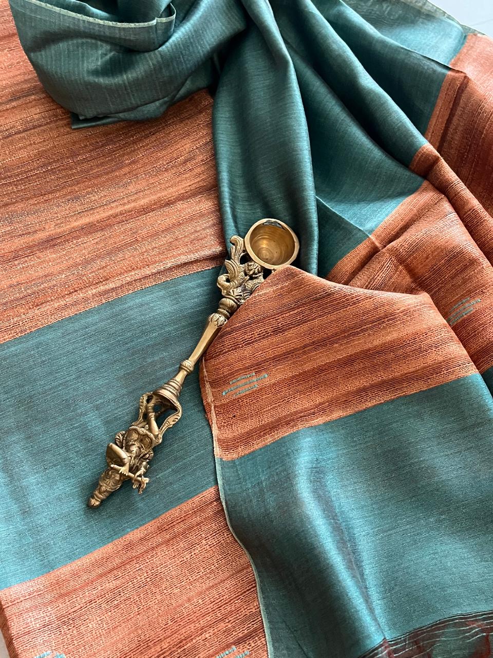 Pure Tussar Geecha Silk Handwoven Suits