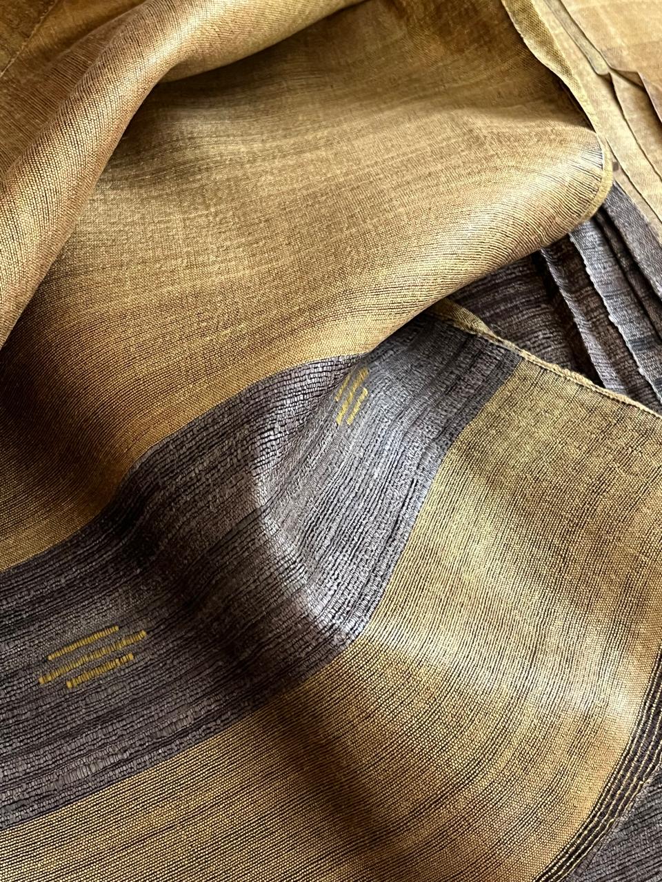 Pure Tussar Geecha Silk Handwoven Suits
