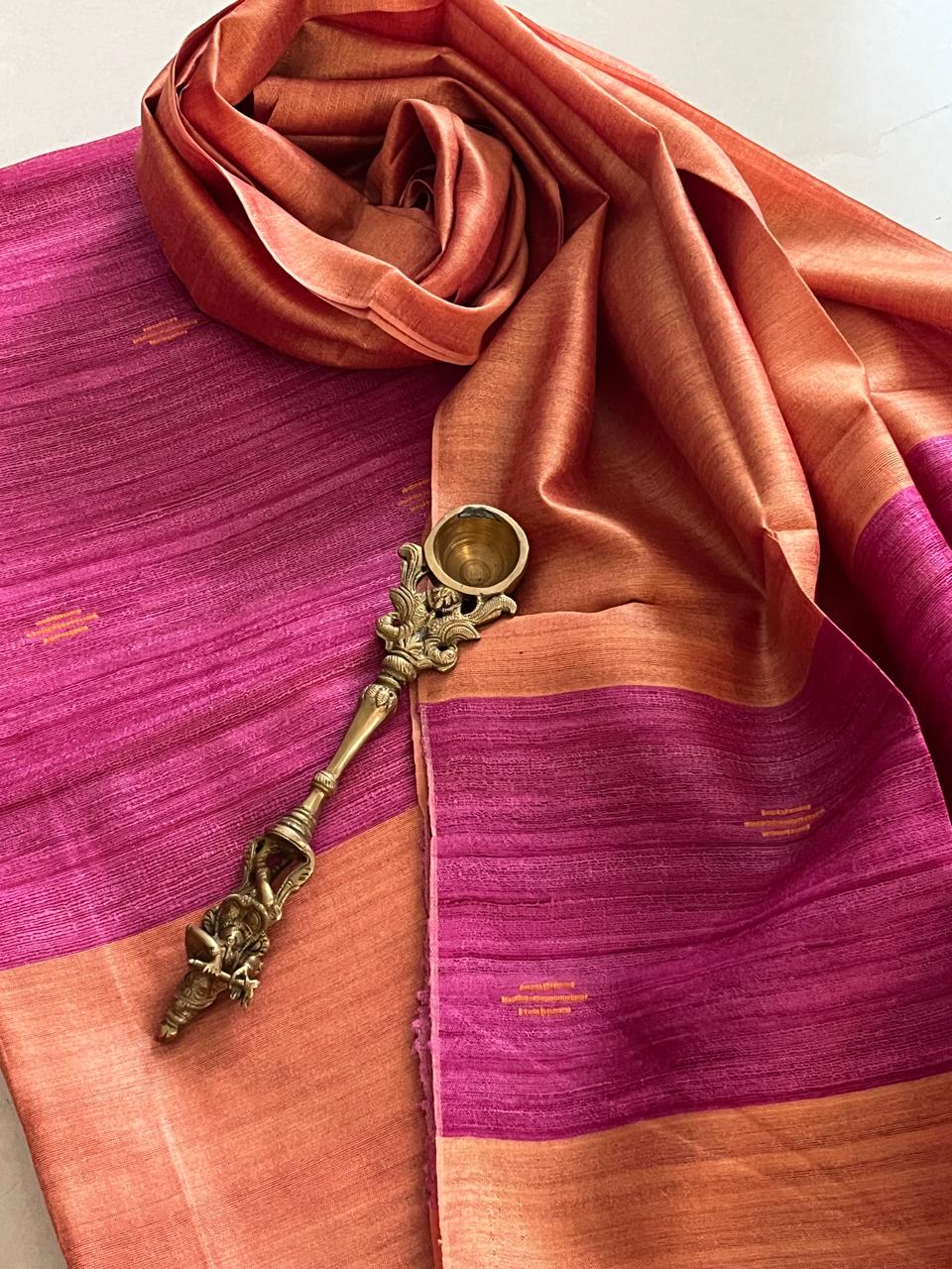 Pure Tussar Geecha Silk Handwoven Suits