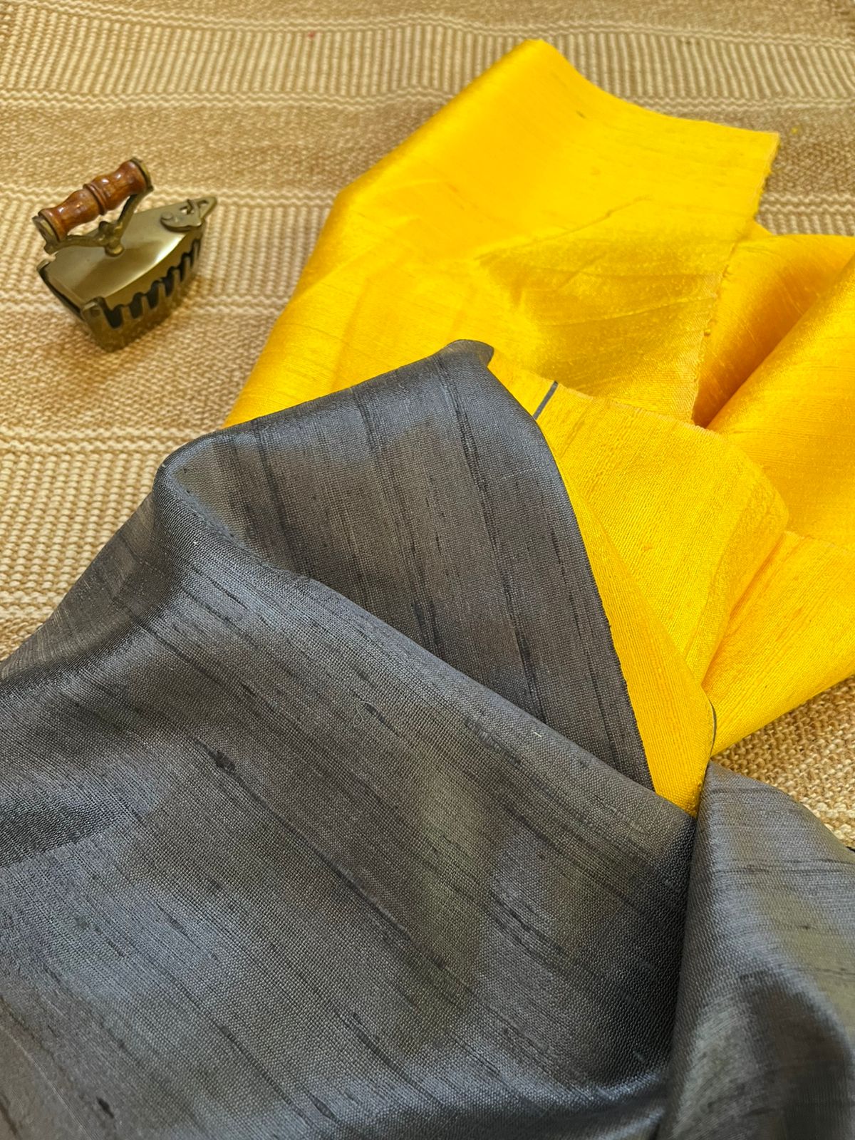 Vibrant pure Raw Silk Stole - Multicolour