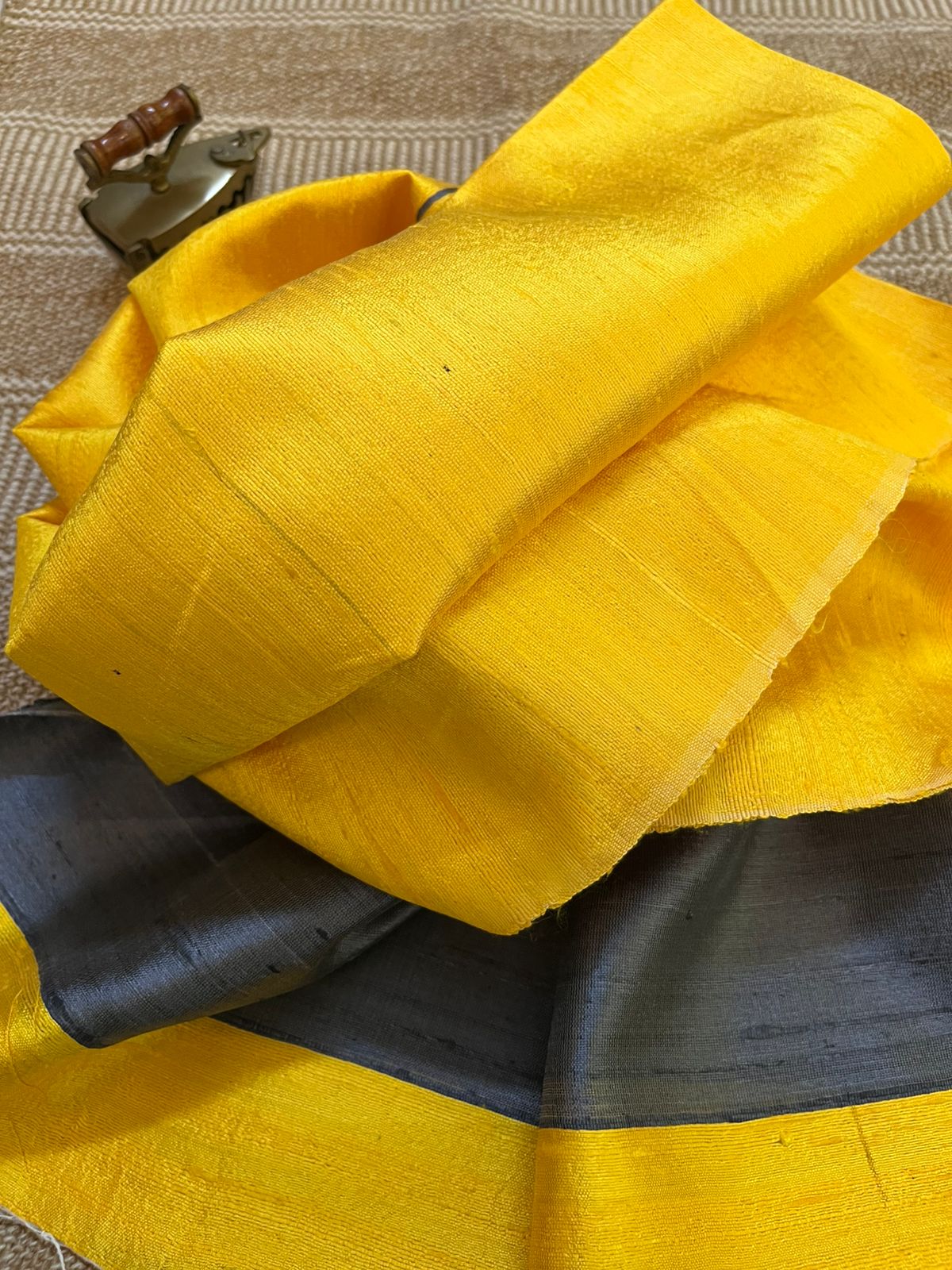 Vibrant pure Raw Silk Stole - Multicolour