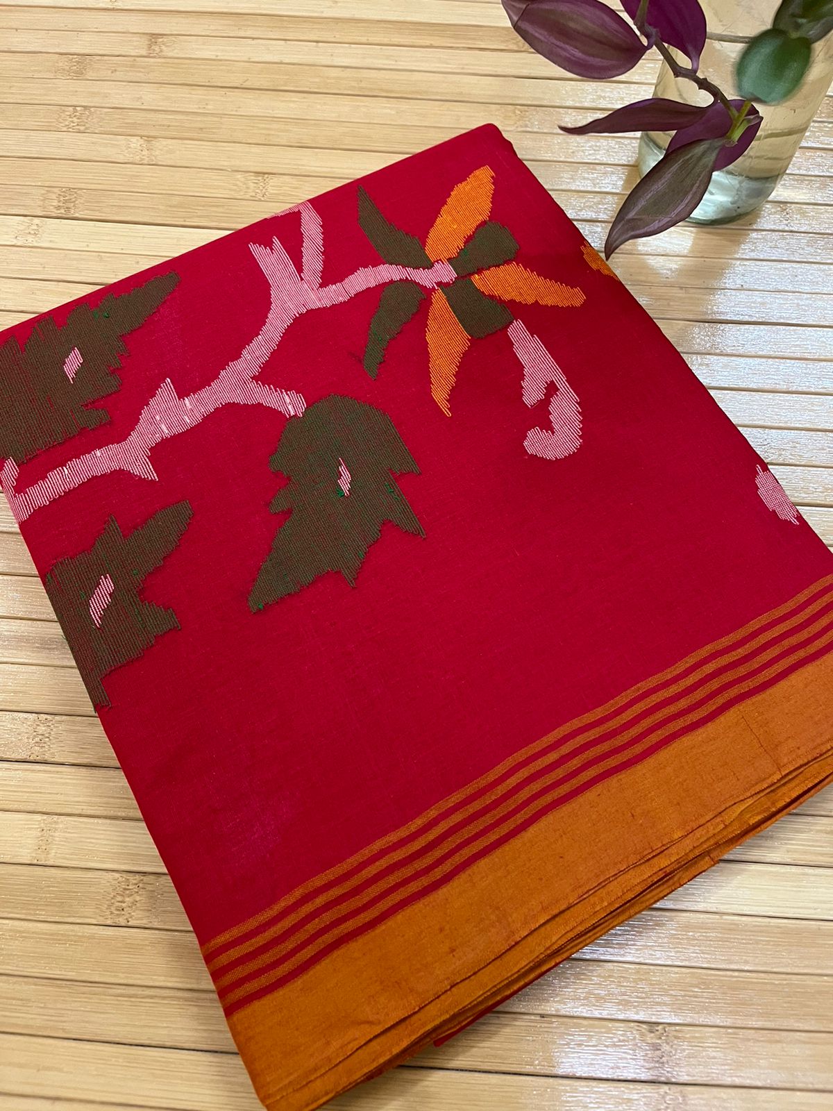 Pure Cotton Jamdani Handloom Saree