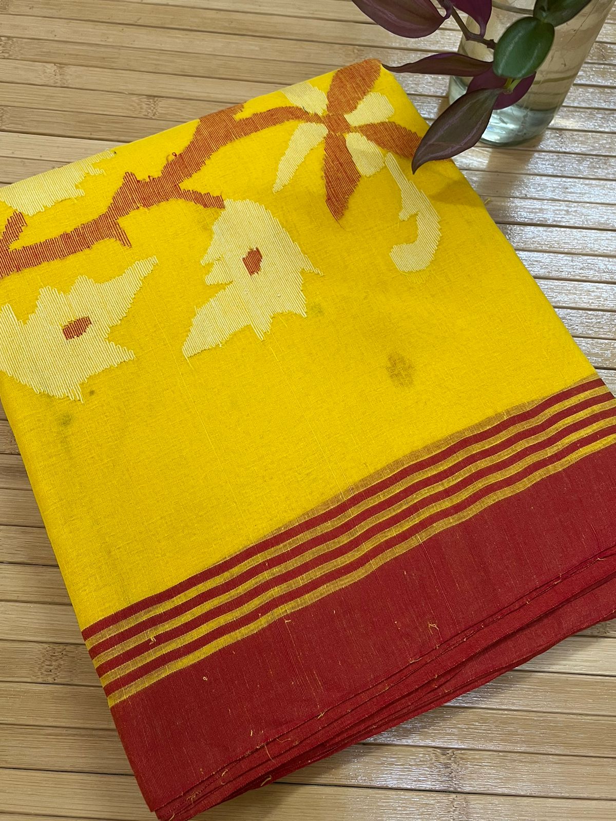 Pure Cotton Jamdani Handloom Saree
