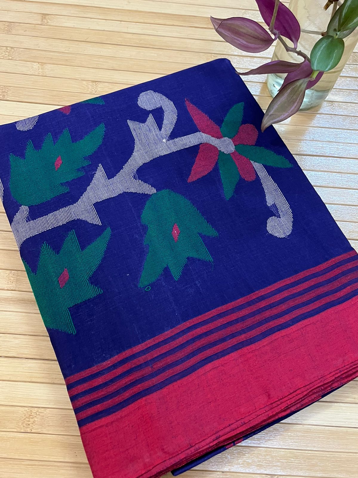 Pure Cotton Jamdani Handloom Saree