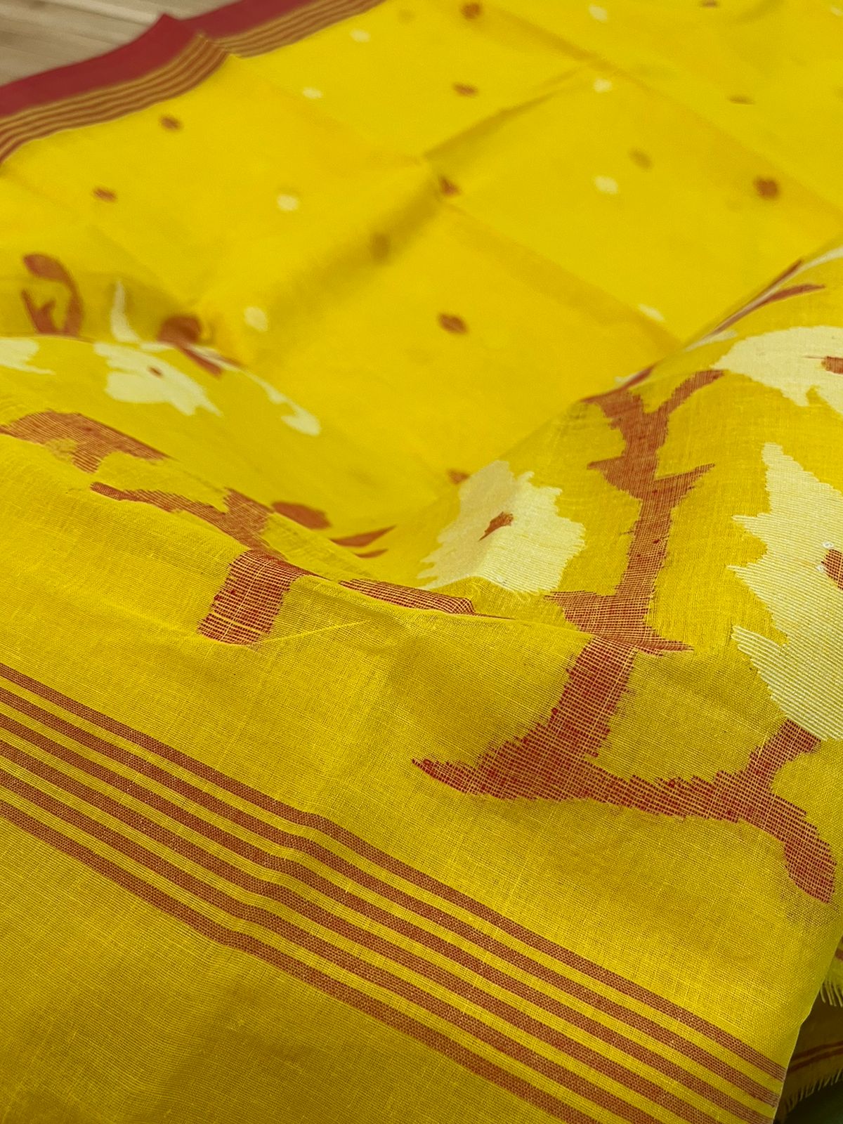 Pure Cotton Jamdani Handloom Saree