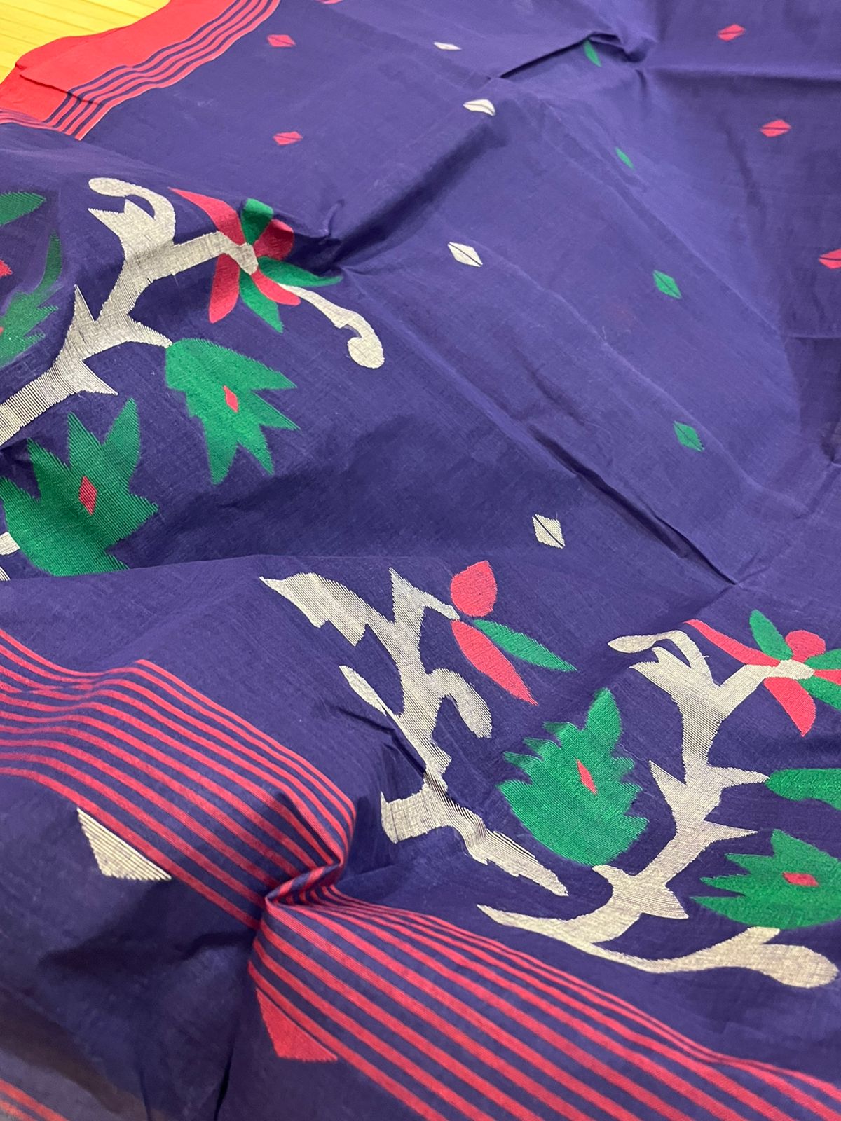 Pure Cotton Jamdani Handloom Saree