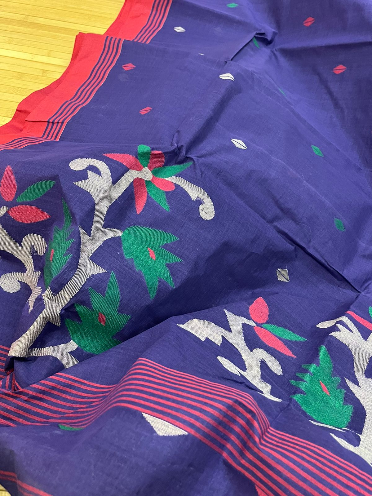 Pure Cotton Jamdani Handloom Saree