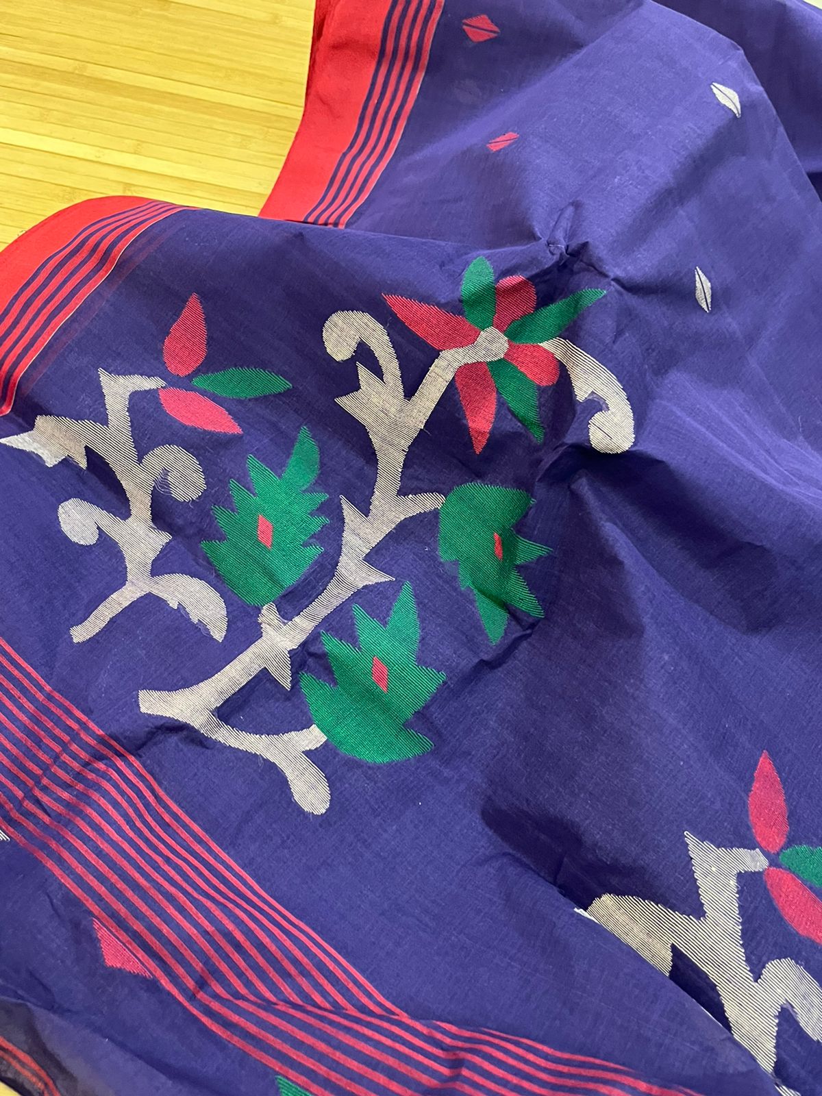 Pure Cotton Jamdani Handloom Saree